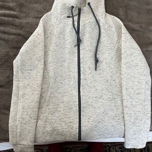 Te Verde Ribbed Full Zip Hoodie Size S